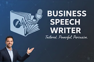 write a business speech for you