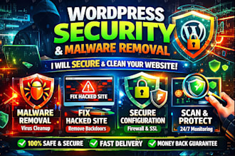 fix hacked wordpress, remove malware, and secure your website professionally