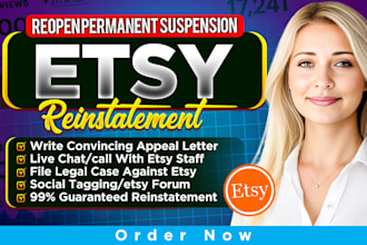 do etsy reinstatement, appeal letter for etsy suspension, etsy reopen