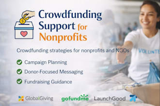 launch gofundme, wefunder, indiegogo, globalgiving campaigns