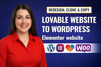clone lovable ai website to wordpress, redesign lovable ai website to wordpress