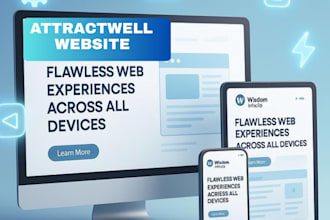 design, set up, kajabi a professional attractwell website