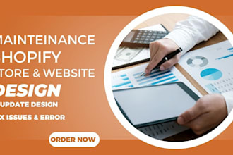 provide maintenance and support for your shopify website