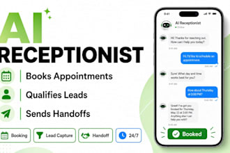 build an ai receptionist that books appointments and qualifies leads