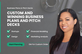 write a winning business plan, proposal, and pitch deck