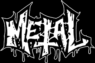 create name with metal logo style