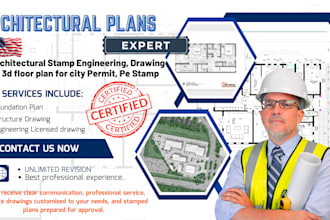 draw, redraw stamps architectural floor plans plan mep barndominium masterplan