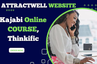 provide professional kajabi and attractwell website setup for coaches and course