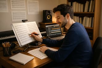 transcribe any audio or video into clean, professional sheet music