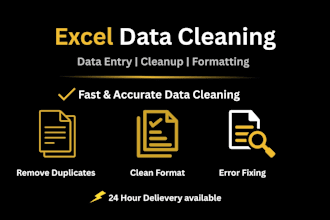 clean , format and organize your excel or google sheets data