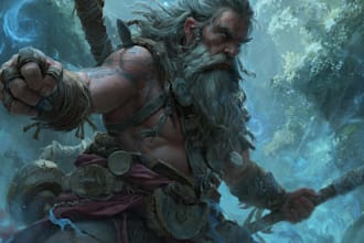 do splash art illustration, and concept art
