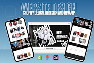 design, redesign, edit, fix or revamp shopify store
