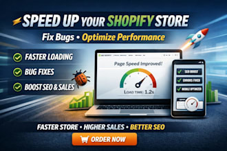 speed up your shopify store fix bugs and optimize performance