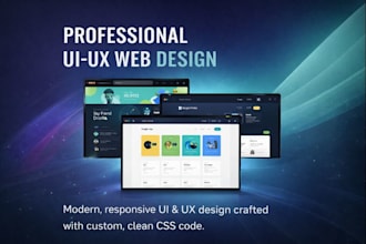 create a modern webpage UI design and clean CSS layout