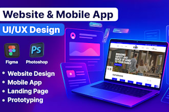 design a home or landing page in figma