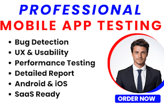 professionally test your mobile app for bugs, usability and performance