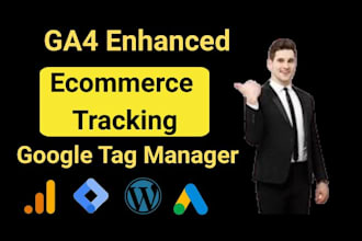 setup or fix ga4 enhance ecommerce tracking via google tag manager