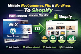 migrate woocommerce to shopify wix to shopify wordpress to shopify migration