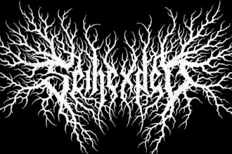 draw a metal band logo