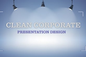 create a clean presentation for business, brand or company