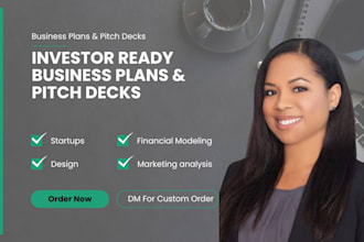 write a custom business plan and financial forecast for startups