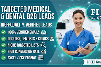 provide targeted medical and dental leads with verified direct dials