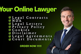 be your online attorney for pro se litigation, legal agreements and contracts