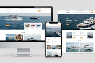 build boat yacht kayak cruise booking website with rental and jet booking system