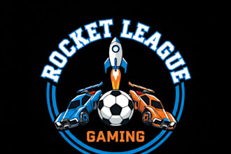 design a professional rocket league gaming logo