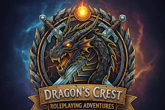 design an epic rpg gaming logo