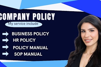 create business policy manuals and HR policies for your organization