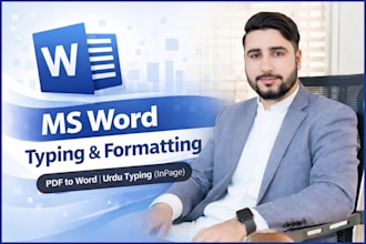 do professional document typing and formatting in ms word