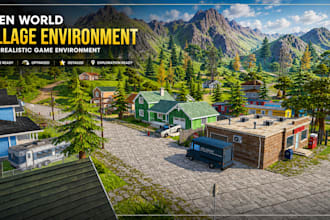 unity game environment with optimized lighting for mobile