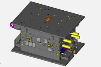 design injection mold, 3d cad model, plastic part for mass production