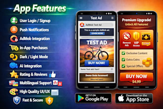 build money making app with admob and in app purchase