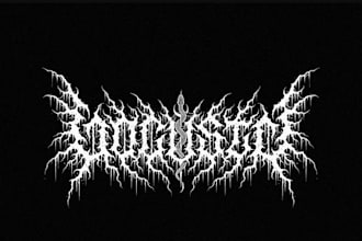 design metalcore logo with best detail