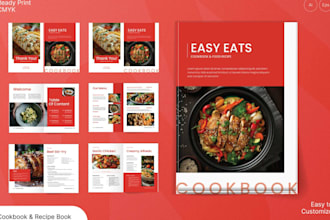 design editable canva cookbook fitnes yoga guide canva workbook in modern layout