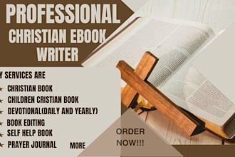 do christian ebook, developmental edit, devotional, book editor