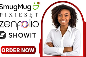 setup smugmug design showit pixieset and zenfolio website