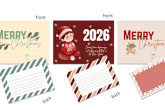 design unique christmas card