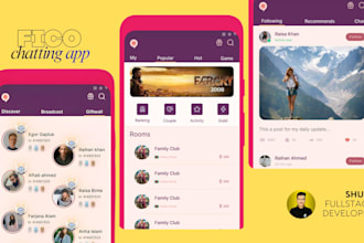 build android and ios apps with modern UI design