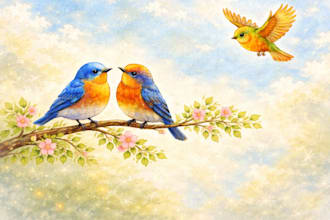 illustrate children storybook in watercolor style, 3d pixar style, picture book