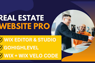 design real estate website, wix real estate, wix website