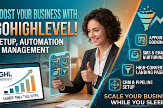 build saas sales funnel, gohighlevel automation and ai chatbot using chatbase