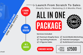 launch shopify website, do shopify store marketing, guaranteed sales funnels