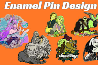 create a unique enamel pin design for you