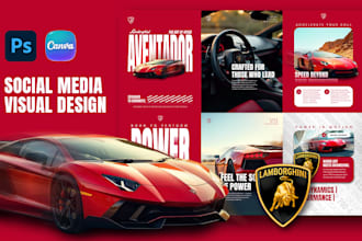 design professional social media visuals for your brand