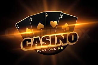 design elegant poker logo and poker chip design