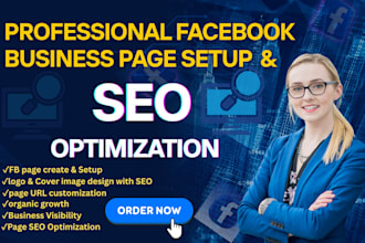 facebook business page setup and SEO optimization