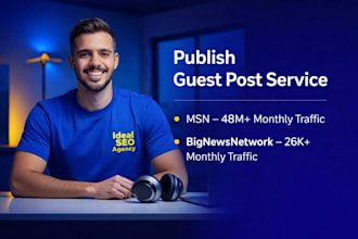 publish guest post on bignewsnetwork and msn,com with dofollow backlink